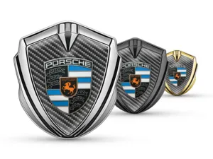Porsche Emblema Guardabarros Insignia Tunado Inspirado Aleación